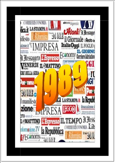Rassegna stampa 1989